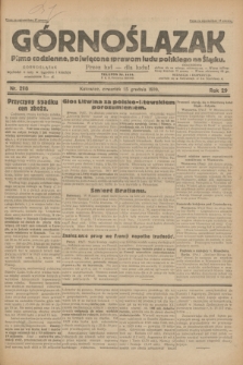 Górnoślązak : pismo codzienne, poświęcone sprawom ludu polskiego na Śląsku.R.29, nr 298 (25 grudnia 1930) + dod.