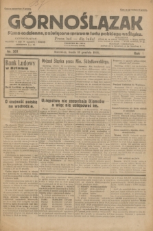 Górnoślązak : pismo codzienne, poświęcone sprawom ludu polskiego na Śląsku.R.29, nr 301 (31 grudnia 1930) + dod.