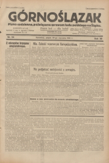Górnoślązak : pismo codzienne, poświęcone sprawom ludu polskiego na Śląsku.R.30, nr 24 (30 stycznia 1931)