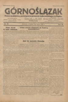 Górnoślązak : pismo codzienne, poświęcone sprawom ludu polskiego na Śląsku.R.30, nr 55 (8 marca 1931)