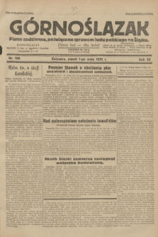 Górnoślązak : pismo codzienne, poświęcone sprawom ludu polskiego na Śląsku.R.30, nr 100 (1 maja 1931)