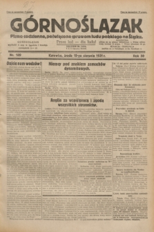 Górnoślązak : pismo codzienne, poświęcone sprawom ludu polskiego na Śląsku.R.30, nr 189 (19 sierpnia 1931)