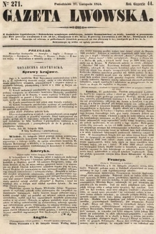 Gazeta Lwowska. 1854, nr 271