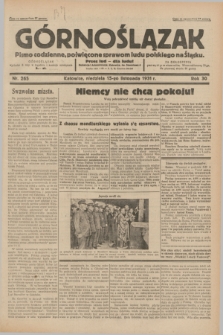 Górnoślązak : pismo codzienne, poświęcone sprawom ludu polskiego na Śląsku.R.30, nr 265 (15 listopada 1931)