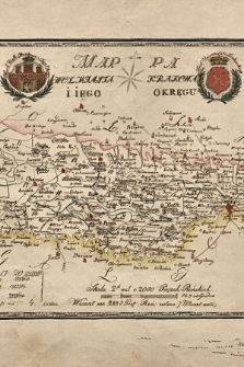 Mappa Wol[nego] Miasta Krakowa i iego okręgu