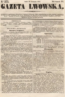 Gazeta Lwowska. 1854, nr 273