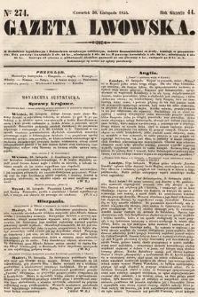 Gazeta Lwowska. 1854, nr 274