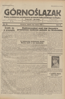 Górnoślązak : pismo codzienne, poświęcone sprawom ludu polskiego na Śląsku.R.31, nr 53 (4 marca 1932)