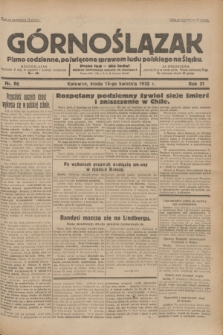 Górnoślązak : pismo codzienne, poświęcone sprawom ludu polskiego na Śląsku.R.31, nr 86 (13 kwietnia 1932)