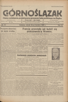 Górnoślązak : pismo codzienne, poświęcone sprawom ludu polskiego na Śląsku.R.31, nr 97 (26 kwietnia 1932)