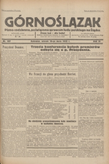Górnoślązak : pismo codzienne, poświęcone sprawom ludu polskiego na Śląsku.R.31, nr 107 (10 maja 1932)