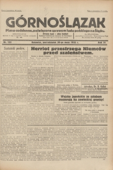 Górnoślązak : pismo codzienne, poświęcone sprawom ludu polskiego na Śląsku.R.31, nr 122 (30 maja 1932)
