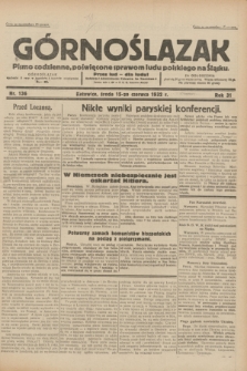 Górnoślązak : pismo codzienne, poświęcone sprawom ludu polskiego na Śląsku.R.31, nr 136 (15 czerwca 1932)