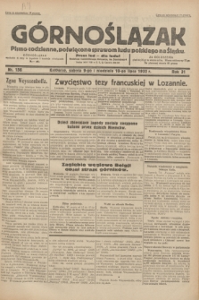 Górnoślązak : pismo codzienne, poświęcone sprawom ludu polskiego na Śląsku.R.31, nr 156 (9 i 10 lipca 1932)