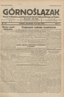 Górnoślązak : pismo codzienne, poświęcone sprawom ludu polskiego na Śląsku.R.31, nr 157 (11 lipca 1932)