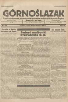 Górnoślązak : pismo codzienne, poświęcone sprawom ludu polskiego na Śląsku.R.31, nr 190 (19 sierpnia 1932)