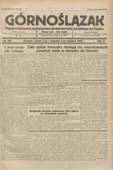Górnoślązak : pismo codzienne, poświęcone sprawom ludu polskiego na Śląsku.R.31, nr 203 (3 i 4 września 1932)