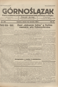 Górnoślązak : pismo codzienne, poświęcone sprawom ludu polskiego na Śląsku.R.31, nr 205 (6 września 1932)