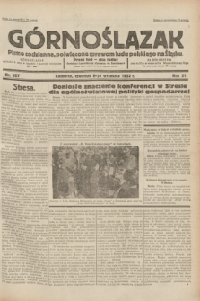 Górnoślązak : pismo codzienne, poświęcone sprawom ludu polskiego na Śląsku.R.31, nr 207 (8 września 1932)