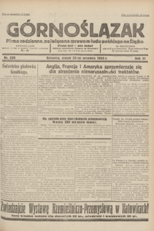 Górnoślązak : pismo codzienne, poświęcone sprawom ludu polskiego na Śląsku.R.31, nr 220 (23 września 1932)