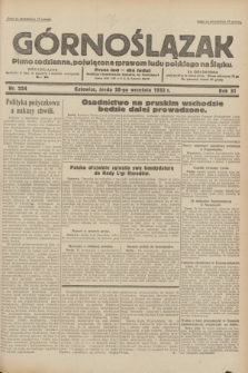 Górnoślązak : pismo codzienne, poświęcone sprawom ludu polskiego na Śląsku.R.31, nr 224 (28 września 1932)