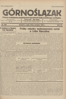 Górnoślązak : pismo codzienne, poświęcone sprawom ludu polskiego na Śląsku.R.31, nr 226 (30 września 1932)