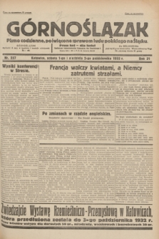 Górnoślązak : pismo codzienne, poświęcone sprawom ludu polskiego na Śląsku.R.31, nr 227 (1 i 2 października 1932)