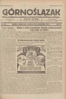 Górnoślązak : pismo codzienne, poświęcone sprawom ludu polskiego na Śląsku.R.31, nr 233 (8 i 9 października 1932)