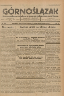 Górnoślązak : pismo codzienne, poświęcone sprawom ludu polskiego na Śląsku.R.31, nr 245 (22 i 23 października 1932)