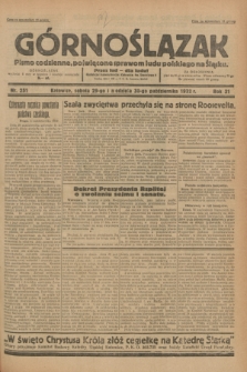 Górnoślązak : pismo codzienne, poświęcone sprawom ludu polskiego na Śląsku.R.31, nr 251 (29 i 30 października 1932)