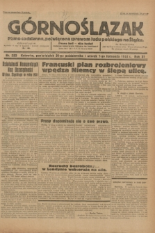 Górnoślązak : pismo codzienne, poświęcone sprawom ludu polskiego na Śląsku.R.31, nr 252 (31 października i 1 listopada 1932)
