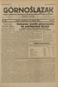 Górnoślązak : pismo codzienne, poświęcone sprawom ludu polskiego na Śląsku.R.31, nr 258 (7 listopada 1932)