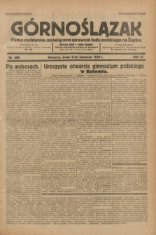 Górnoślązak : pismo codzienne, poświęcone sprawom ludu polskiego na Śląsku.R.31, nr 260 (9 listopada 1932)