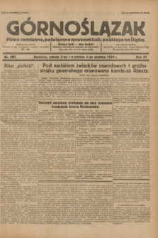 Górnoślązak : pismo codzienne, poświęcone sprawom ludu polskiego na Śląsku.R.31, nr 283 (3 i 4 grudnia 1932)