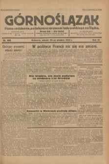 Górnoślązak : pismo codzienne, poświęcone sprawom ludu polskiego na Śląsku.R.31, nr 296 (20 grudnia 1932)