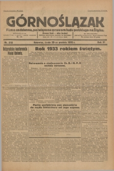 Górnoślązak : pismo codzienne, poświęcone sprawom ludu polskiego na Śląsku.R.31, nr 302 (28 grudnia 1932)