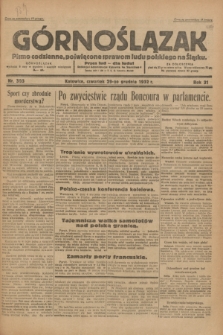 Górnoślązak : pismo codzienne, poświęcone sprawom ludu polskiego na Śląsku.R.31, nr 303 (29 grudnia 1932)