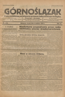 Górnoślązak : pismo codzienne, poświęcone sprawom ludu polskiego na Śląsku.R.31, nr 304 (30 grudnia 1932)