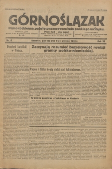 Górnoślązak : Pismo codzienne, poświęcone sprawom ludu polskiego na Śląsku.R.32, nr 6 (9 stycznia 1933)