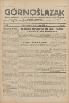 Górnoślązak : Pismo codzienne, poświęcone sprawom ludu polskiego na Śląsku.R.32, nr 10 (13 stycznia 1933)