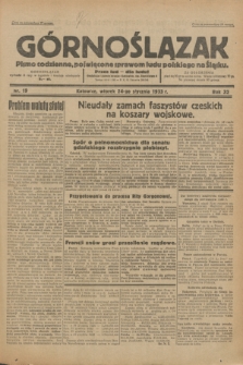 Górnoślązak : pismo codzienne, poświęcone sprawom ludu polskiego na Śląsku.R.32, nr 19 (24 stycznia 1933)