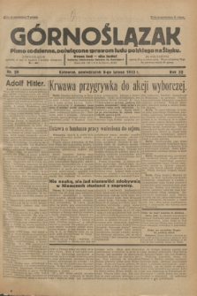 Górnoślązak : Pismo codzienne, poświęcone sprawom ludu polskiego na Śląsku.R.32, nr 29 (6 lutego 1933)