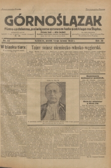 Górnoślązak : Pismo codzienne, poświęcone sprawom ludu polskiego na Śląsku.R.32, nr 33 (10 lutego 1933)
