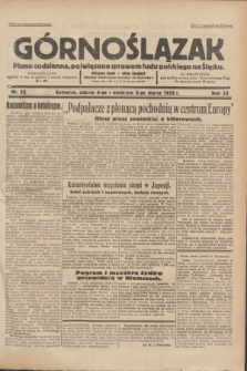 Górnoślązak : pismo codzienne, poświęcone sprawom ludu polskiego na Śląsku.R.32, nr 52 (4/5 marca 1933)