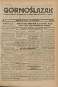 Górnoślązak : pismo codzienne, poświęcone sprawom ludu polskiego na Śląsku.R.32, nr 53 (6 marca 1933)