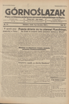 Górnoślązak : pismo codzienne, poświęcone sprawom ludu polskiego na Śląsku.R.32, nr 79 (5 kwietnia 1933)