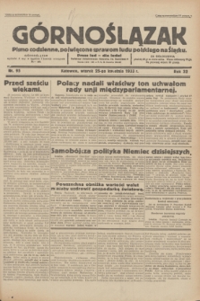 Górnoślązak : pismo codzienne, poświęcone sprawom ludu polskiego na Śląsku.R.32, nr 95 (25 kwietnia 1933)