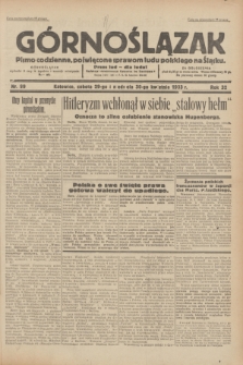 Górnoślązak : pismo codzienne, poświęcone sprawom ludu polskiego na Śląsku.R.32, nr 99 (29/30 kwietnia 1933)