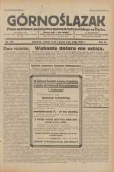 Górnoślązak : pismo codzienne, poświęcone sprawom ludu polskiego na Śląsku.R.32, nr 101 (2/3 maja 1933)