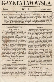 Gazeta Lwowska. 1839, nr 14